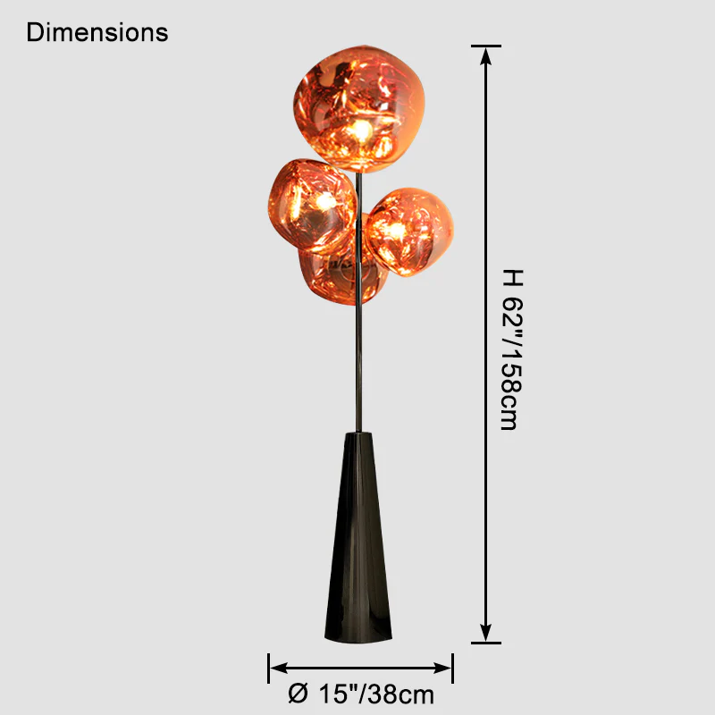 WOMO Multi Light Melt Lava Floor Lamp-WM7114 - Image 15