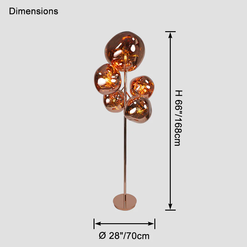WOMO Multi Light Melt Lava Floor Lamp-WM7115 - Image 10
