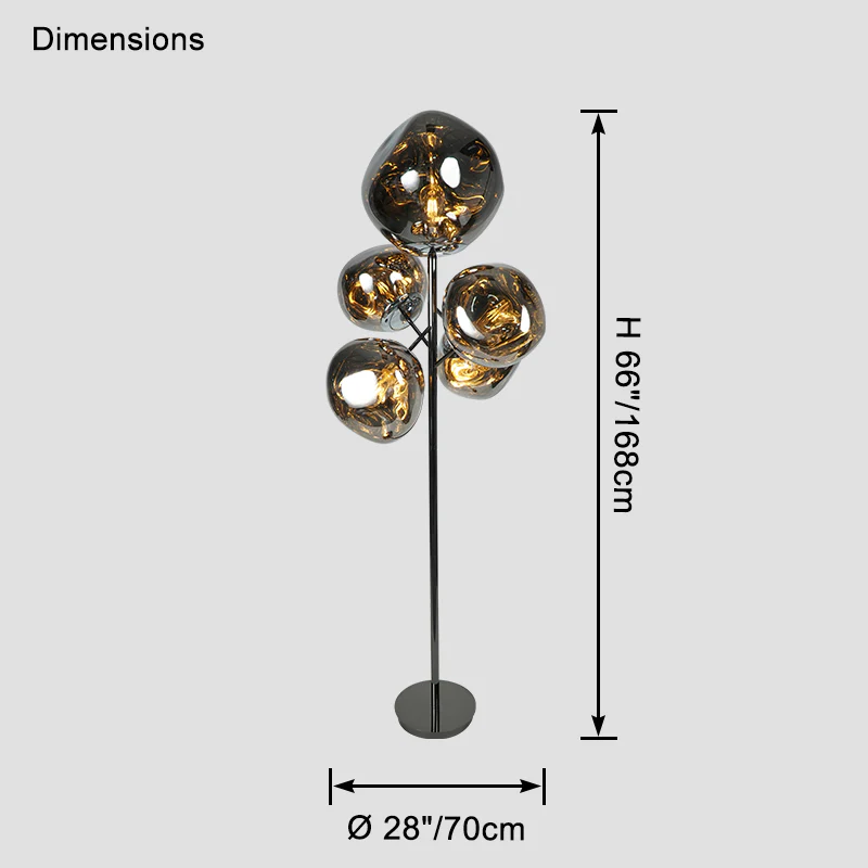WOMO Multi Light Melt Lava Floor Lamp-WM7115 - Image 12