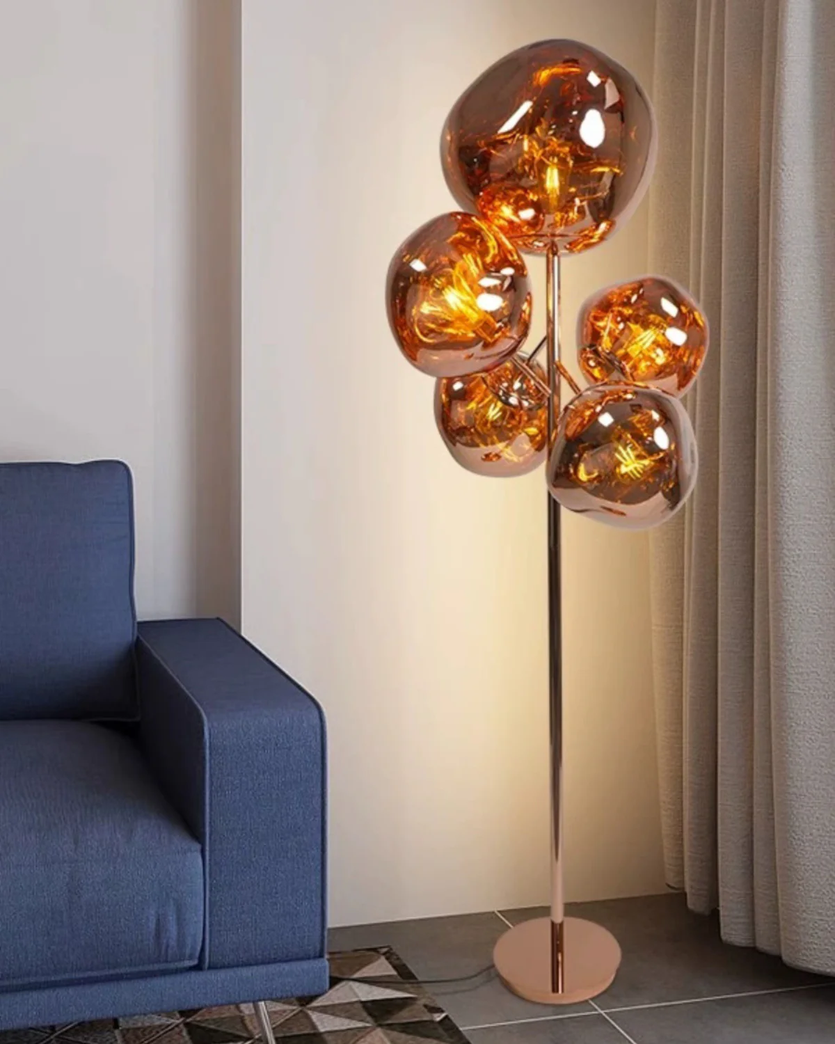 WOMO Multi Light Melt Lava Floor Lamp-WM7115 - Image 2