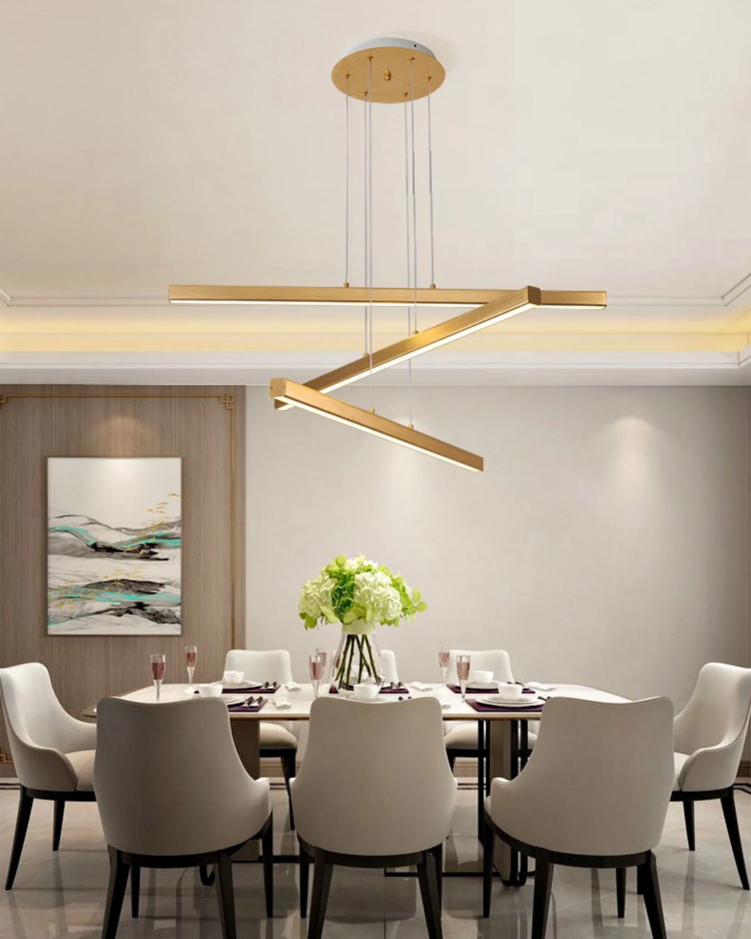WOMO Multi Light Sticks Chandelier-WM2635 - Image 10