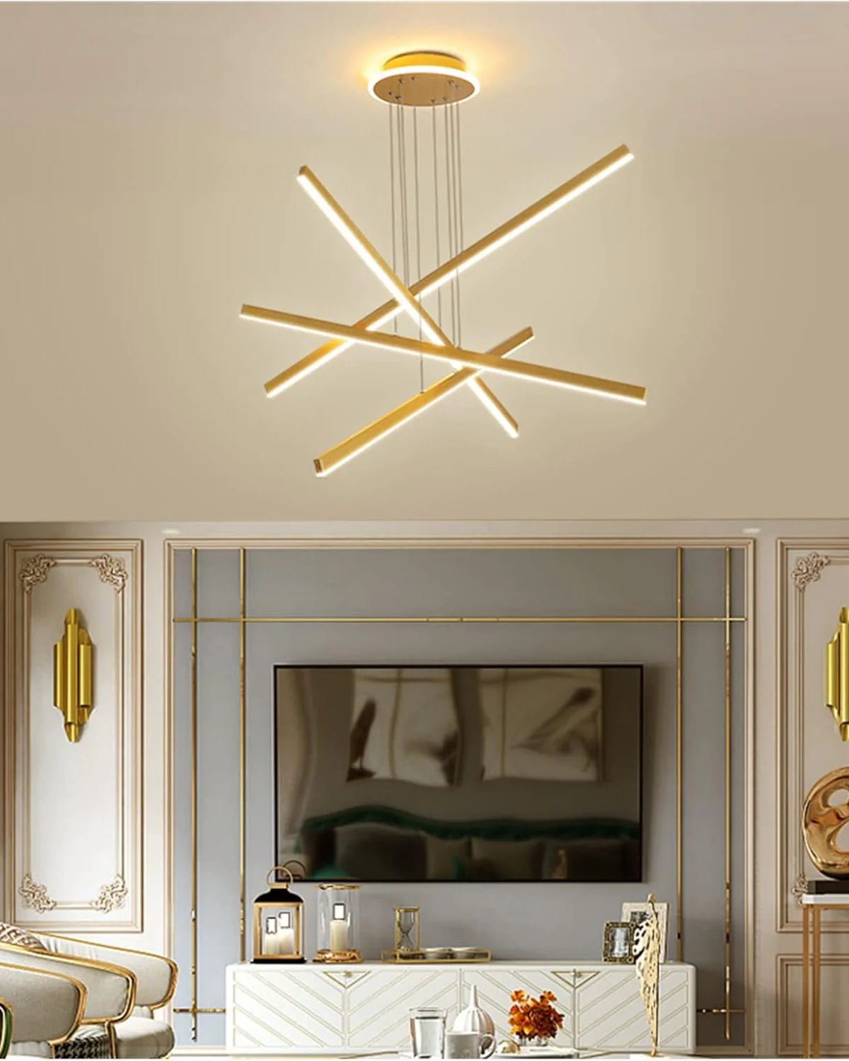 WOMO Multi Light Sticks Chandelier-WM2635 - Image 3