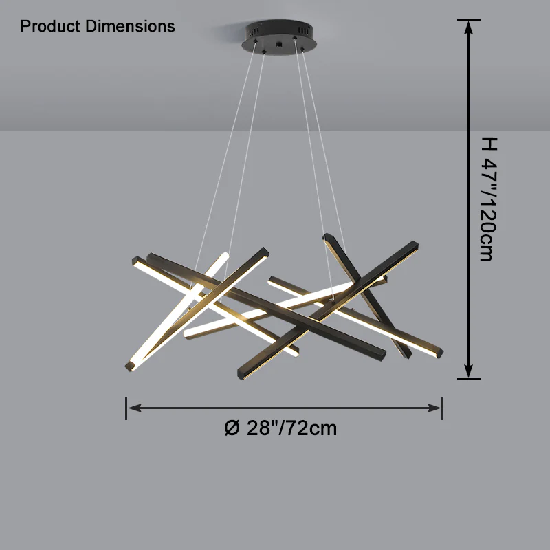 WOMO Multi Light Sticks Chandelier-WM2636 - Image 12