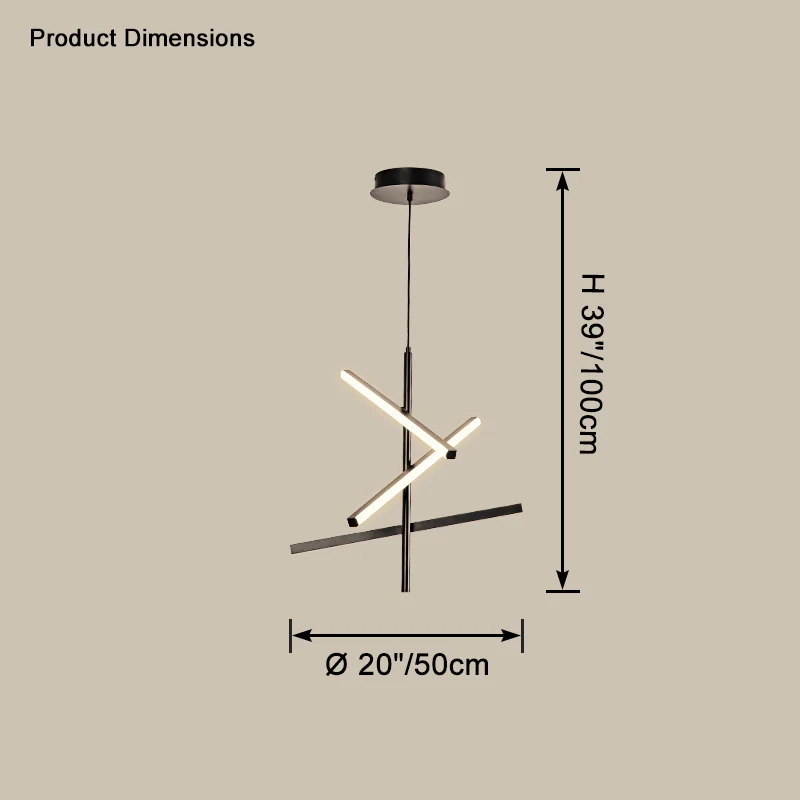 WOMO Multi Light Sticks Chandelier-WM2640 - Image 16