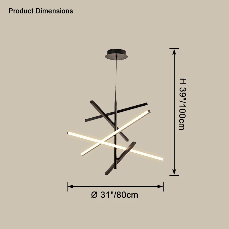 WOMO Multi Light Sticks Chandelier-WM2640 - Image 18