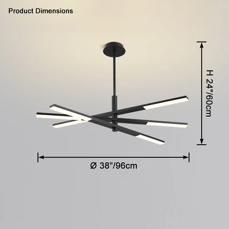 WOMO Multi Light Sticks Chandelier-WM2673 - Image 12
