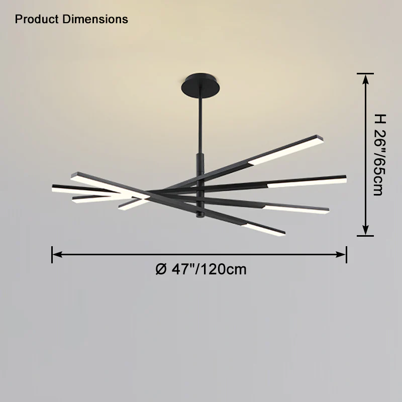 WOMO Multi Light Sticks Chandelier-WM2673 - Image 16