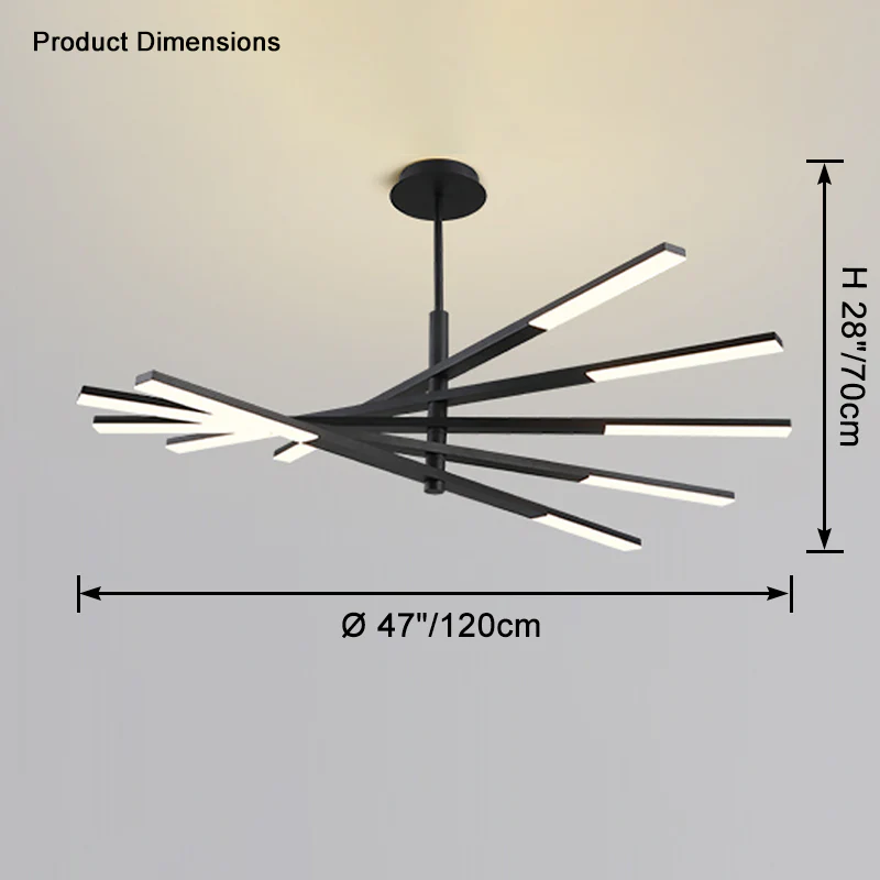 WOMO Multi Light Sticks Chandelier-WM2673 - Image 18