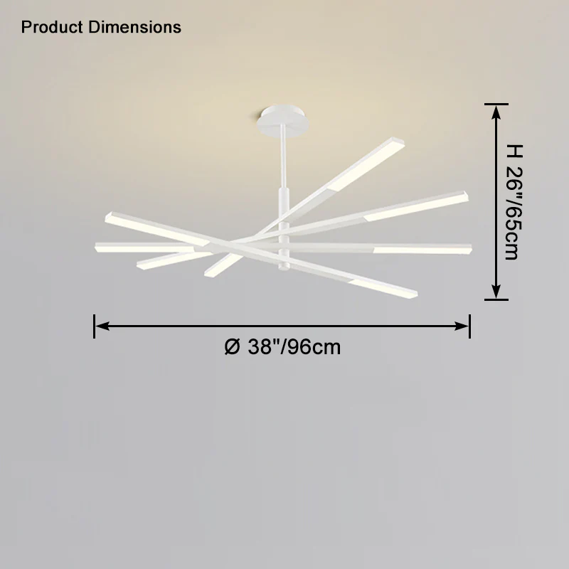 WOMO Multi Light Sticks Chandelier-WM2673 - Image 22