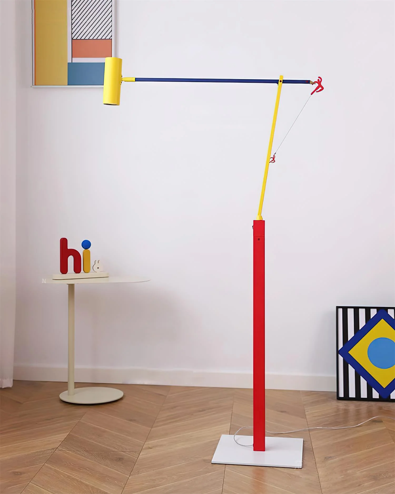 WOMO Multicolour Cantilever Floor Lamp-WM7103 - Image 4