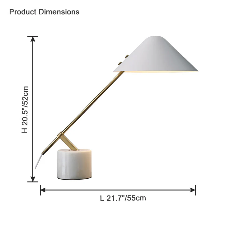WOMO Nordic Marble Desk Lamp-WM8028 - Image 14