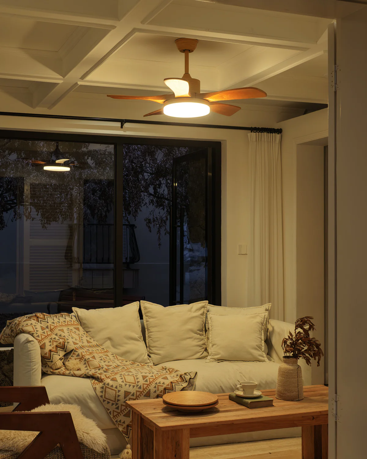 WOMO Scandi Reversible Ceiling Fan with Light-WM5002 - Image 100