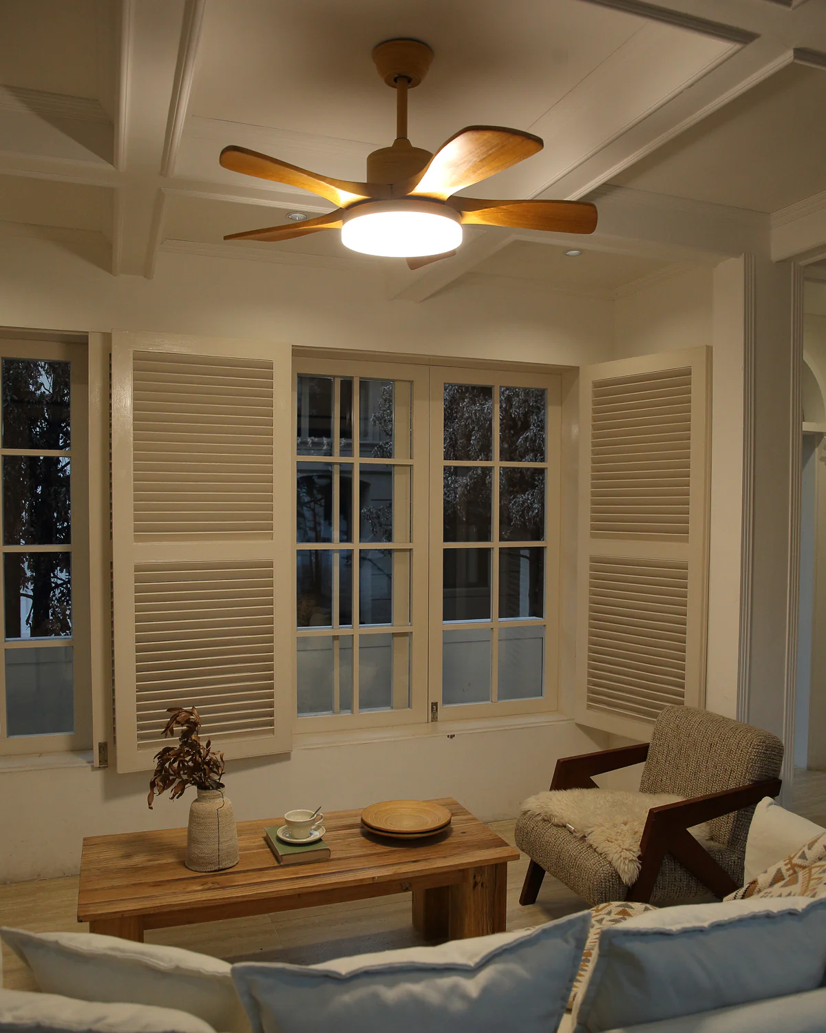 WOMO Scandi Reversible Ceiling Fan with Light-WM5002 - Image 109