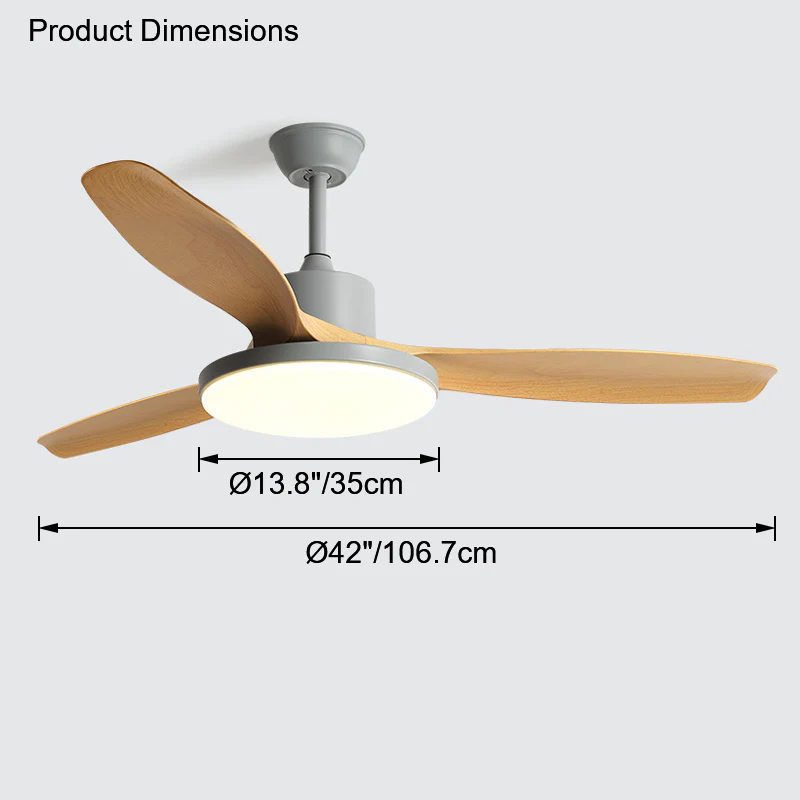 WOMO Scandi Reversible Ceiling Fan with Light-WM5002 - Image 65