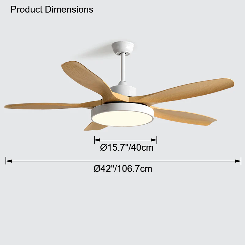 WOMO Scandi Reversible Ceiling Fan with Light-WM5002 - Image 77