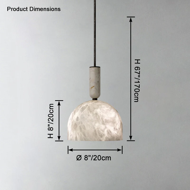 WOMO Oki Alabaster Pendant Light-WM2899 - Image 19