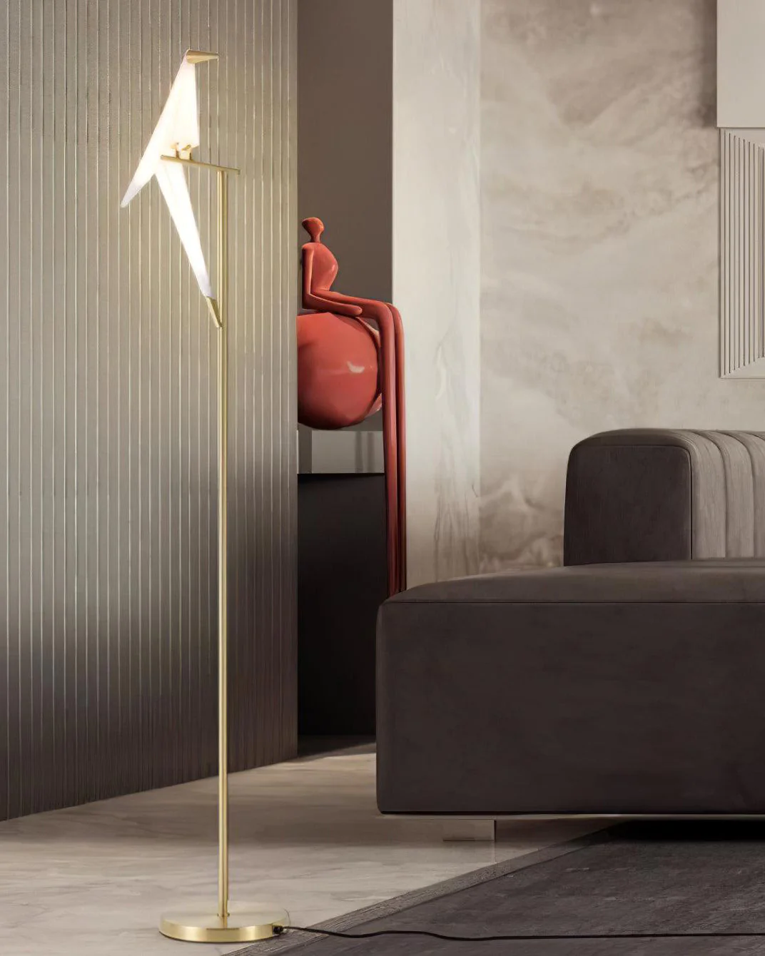WOMO Origami Bird Floor Lamp-WM7118 - Image 3