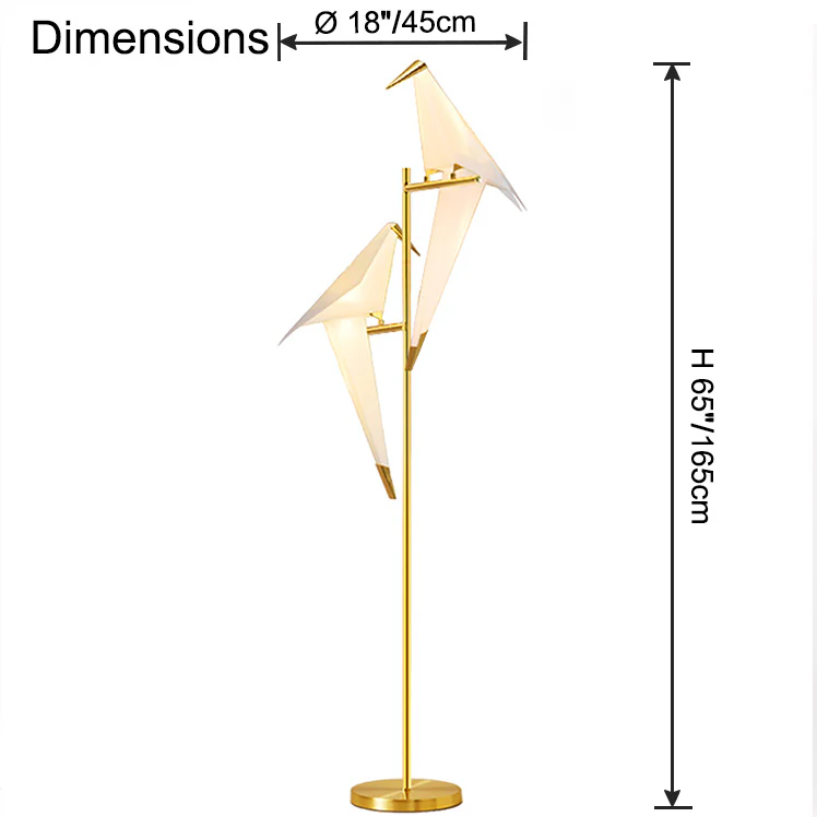 WOMO Origami Bird Floor Lamp-WM7118 - Image 30