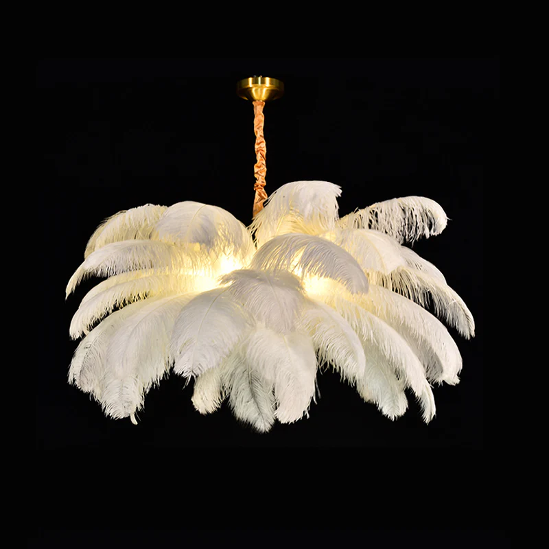 WOMO Palm Feather Chandelier-WM2216 - Image 12
