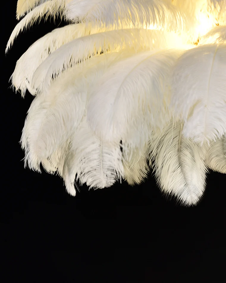 WOMO Palm Feather Chandelier-WM2216 - Image 6
