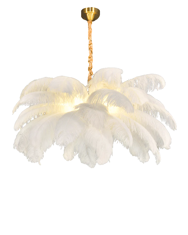 WOMO Palm Feather Chandelier-WM2216 - Image 9