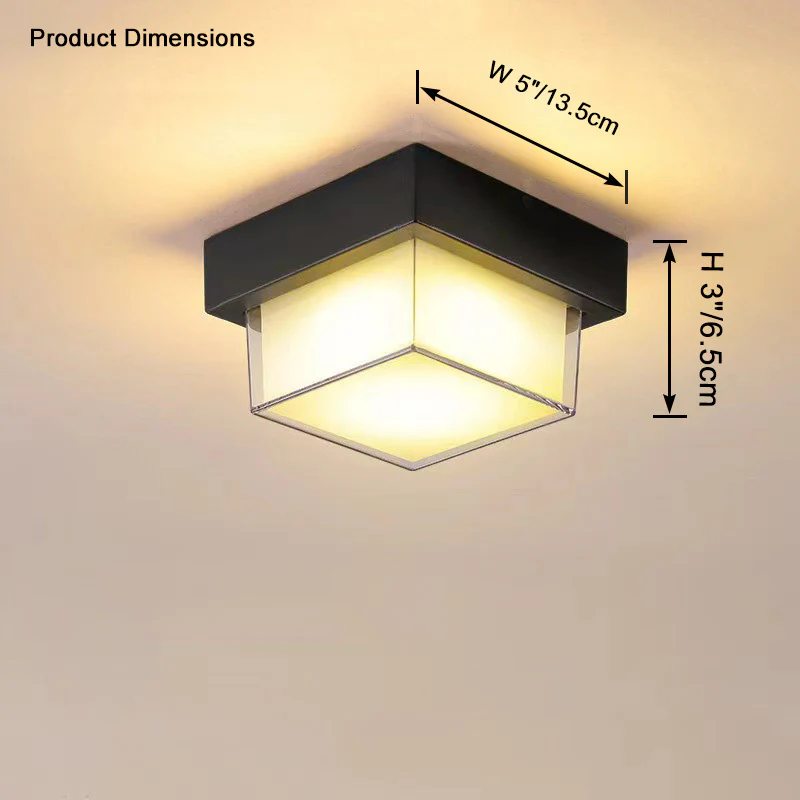 WOMO Square Outdoor Ceiling Light-WM9204 - Image 10