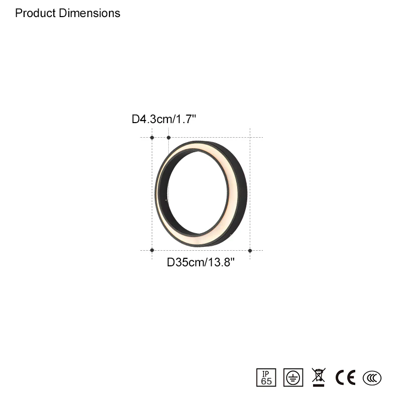 WOMO Outdoor Crescent Wall Light WM9012 - Image 34