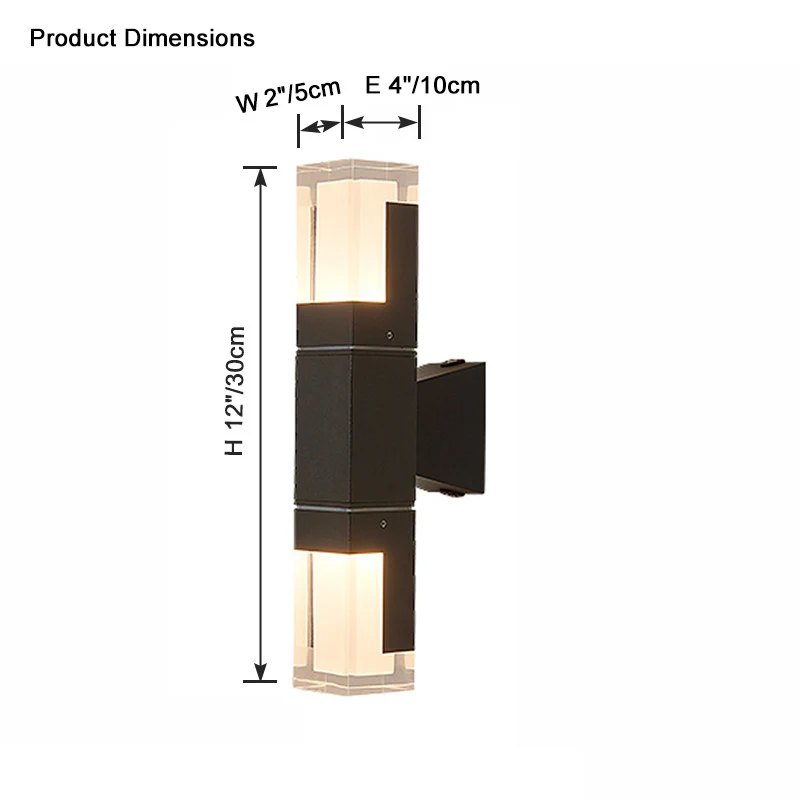WOMO Outdoor Modern Wall Sconce-WM9078 - Image 11