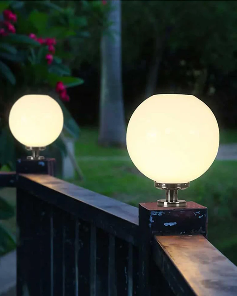 WOMO Globe Outdoor Pillar Light-WM9217 - Image 12