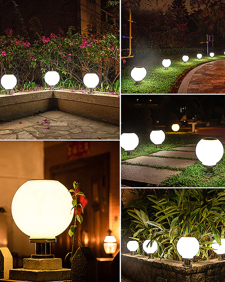 WOMO Globe Outdoor Pillar Light-WM9217 - Image 9