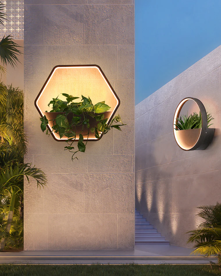 WOMO Outdoor Plant Wall Light-WM9013 - Image 34
