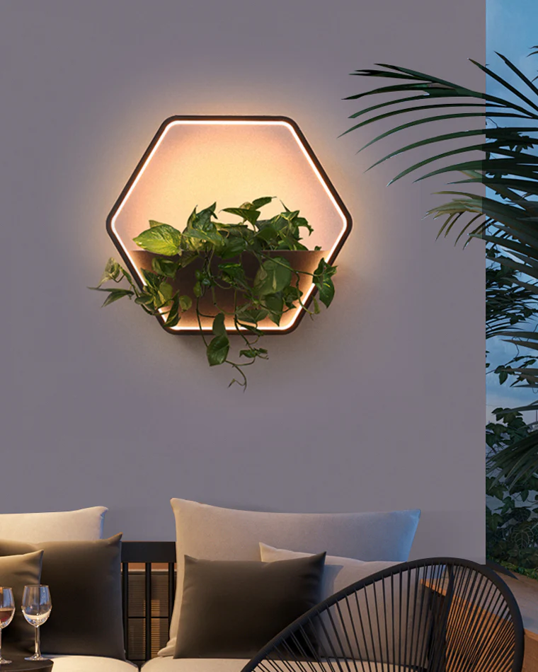 WOMO Outdoor Plant Wall Light-WM9013 - Image 35