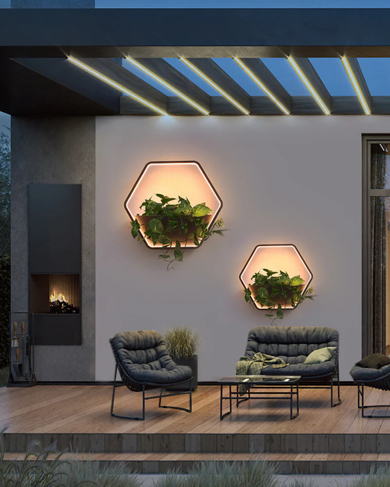 WOMO Outdoor Plant Wall Light-WM9013 - Image 38