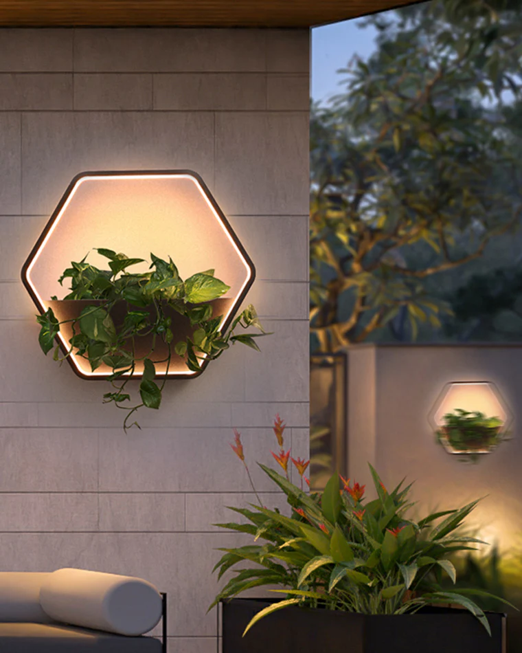 WOMO Outdoor Plant Wall Light-WM9013 - Image 5