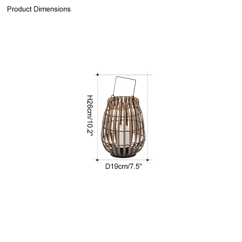 WOMO Outdoor Solar Hanging Lantern-WM9005 - Image 35