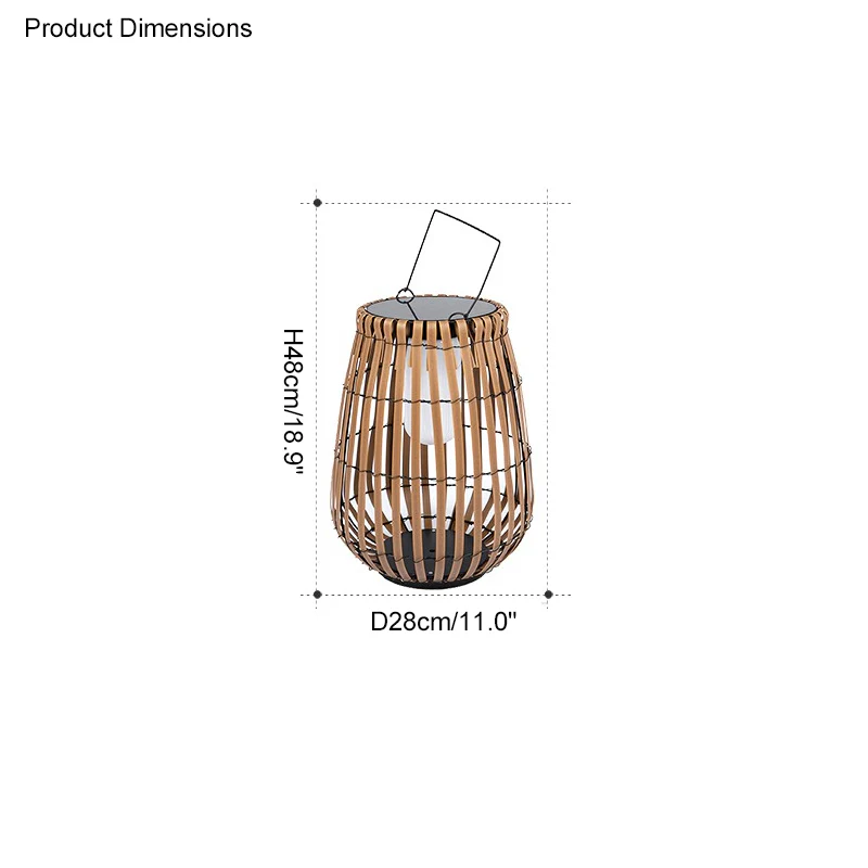 WOMO Outdoor Solar Hanging Lantern-WM9005 - Image 44