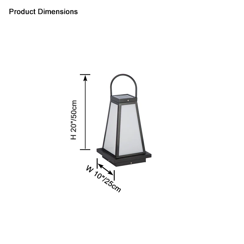 WOMO Outdoor Solar Hanging Lantern-WM9088 - Image 9