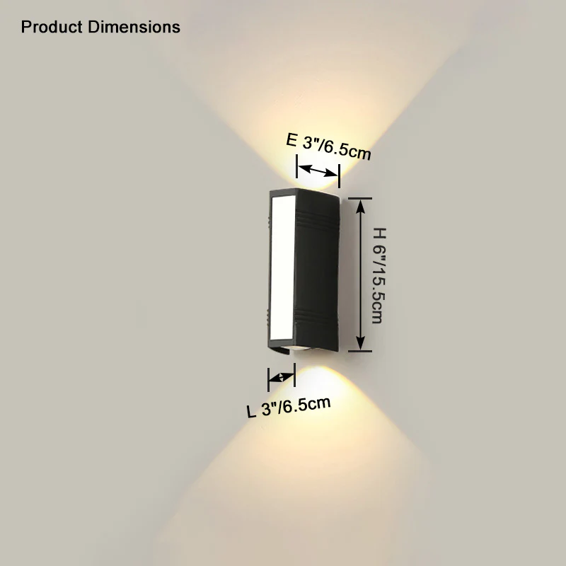 WOMO Outdoor Up Down Wall Light-WM9081 - Image 9