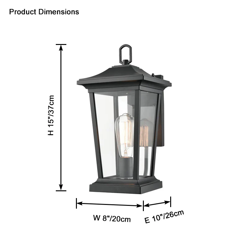 WOMO Transitional Outdoor Wall Lantern-WM9159 - Image 18
