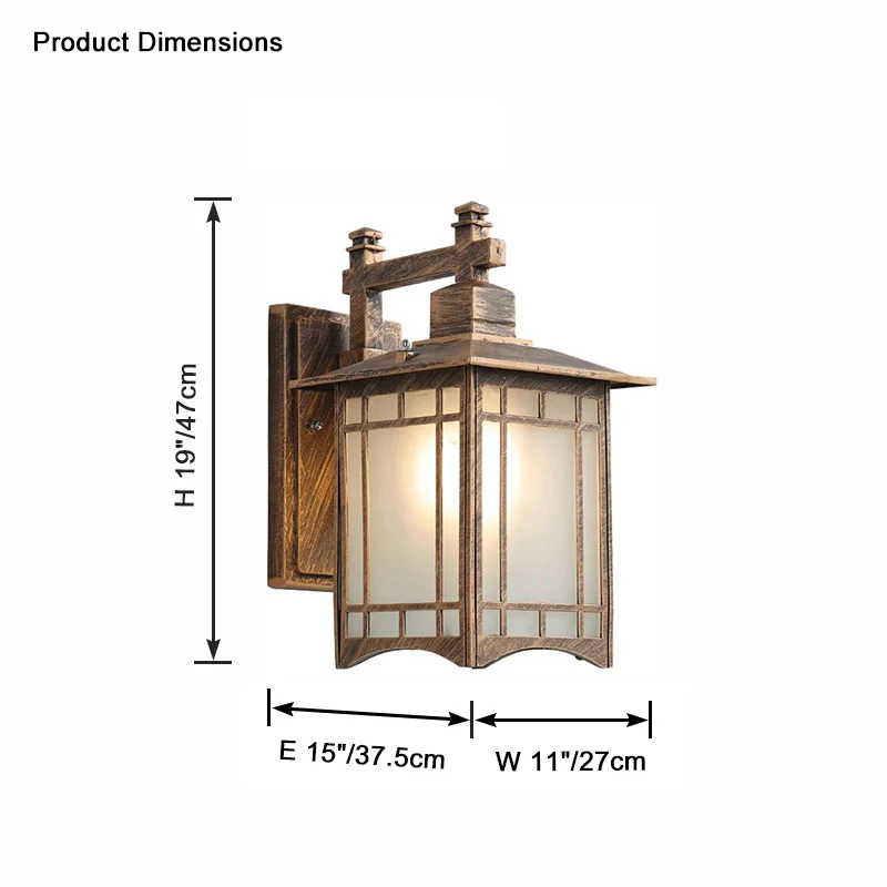 WOMO Craftman Outdoor Wall Lantern-WM9196 - Image 11