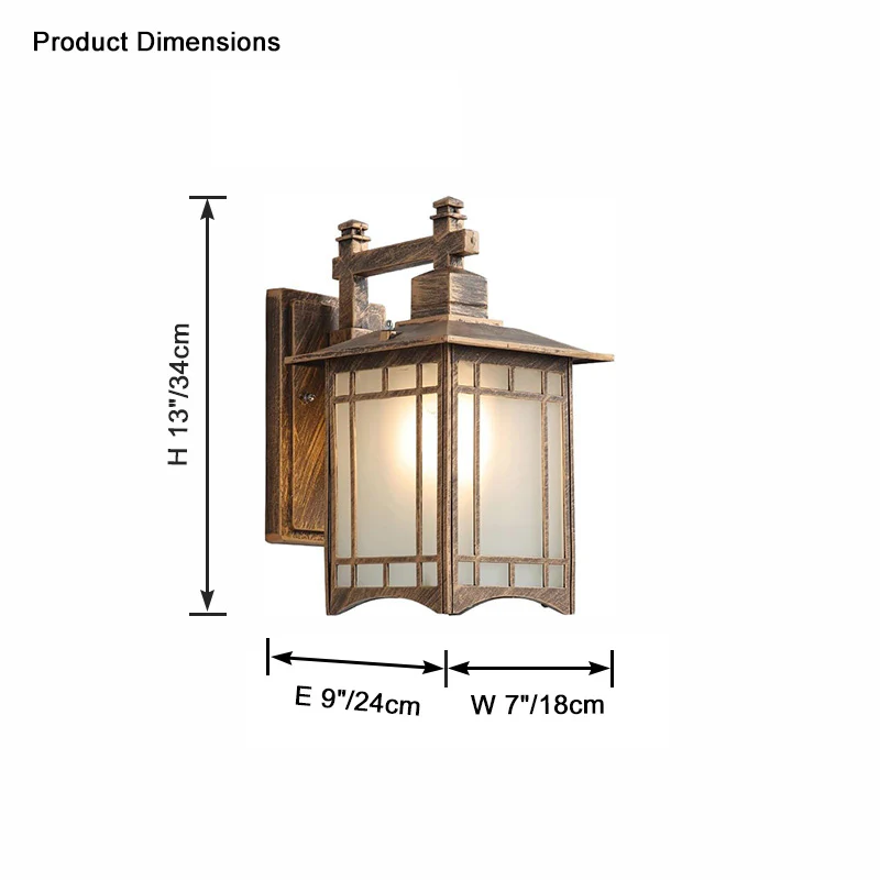 WOMO Craftman Outdoor Wall Lantern-WM9196 - Image 9