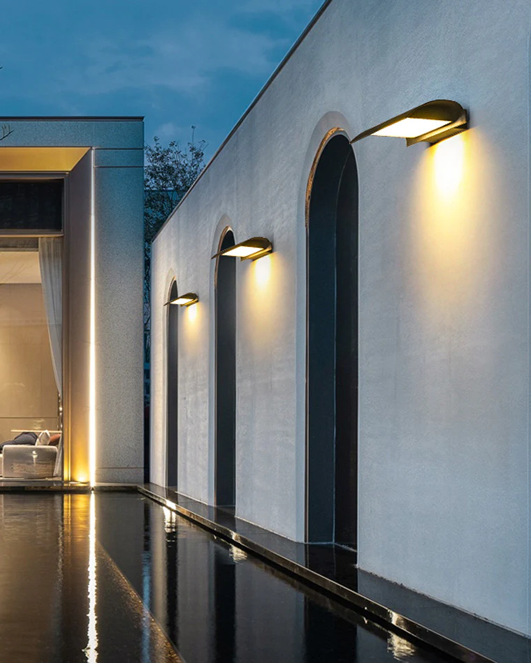 WOMO Curved Outdoor Wall Light-WM9070 - Image 2
