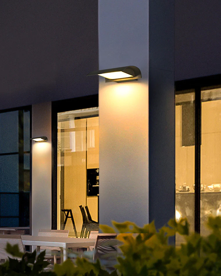 WOMO Curved Outdoor Wall Light-WM9070 - Image 5