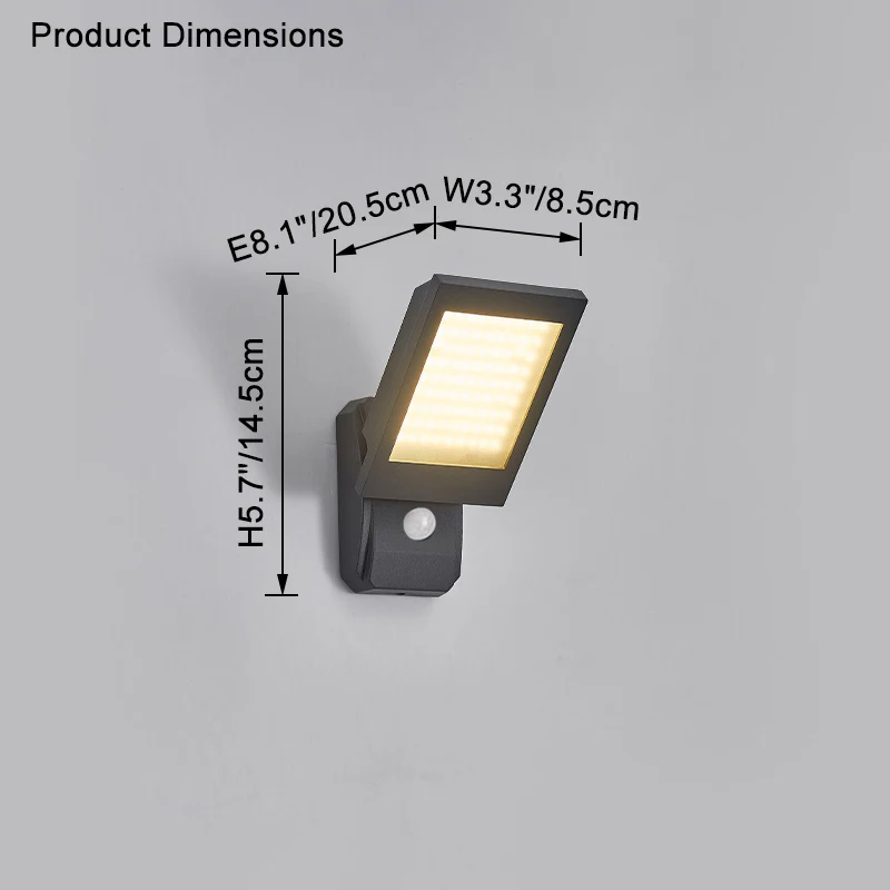 WOMO Motion Sensor Outdoor Wall Light-WM9071 - Image 14