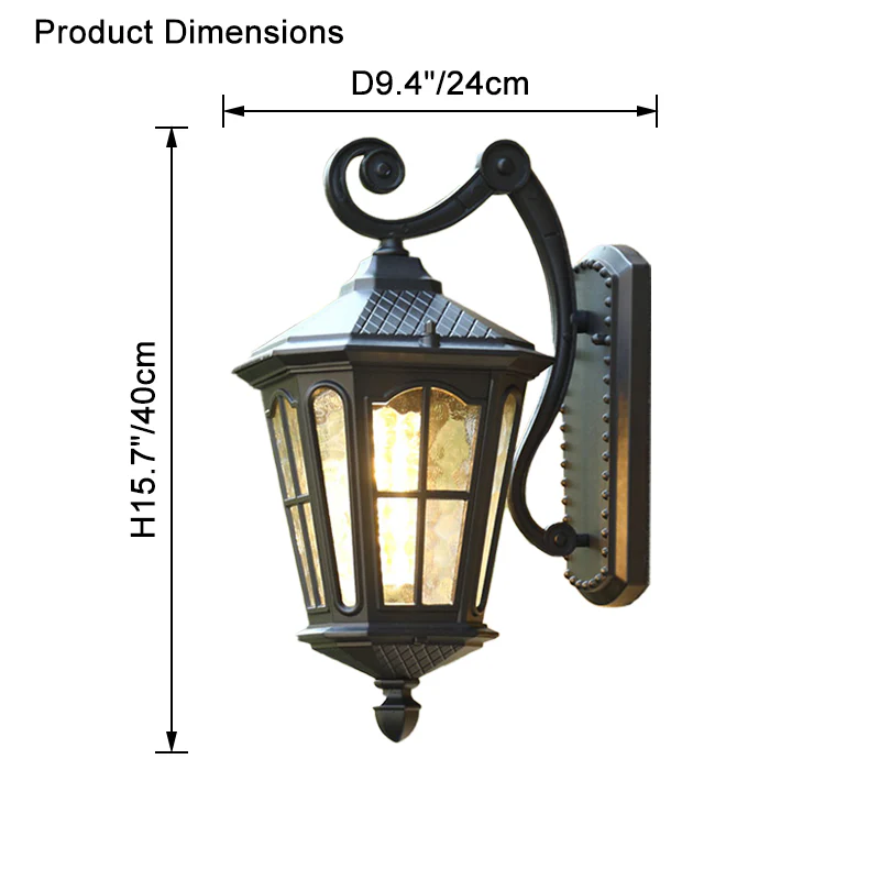 WOMO Vintage Outdoor Wall Light-WM9073 - Image 15
