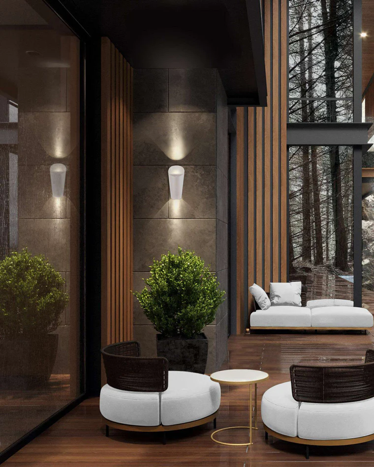 WOMO Cylinder Up Down Outdoor Wall Light-WM9139 - Image 2