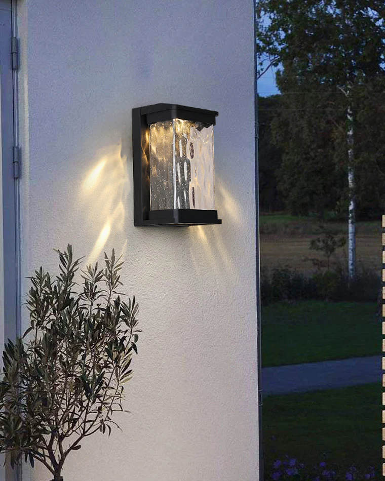 WOMO Seeded Glass Outdoor Wall Light-WM9160 - Image 5