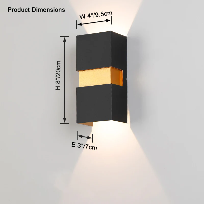 WOMO Up Down Outdoor Wall Light-WM9163 - Image 10