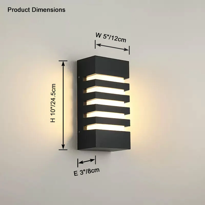 WOMO Grille Outdoor Wall Light-WM9165 - Image 3