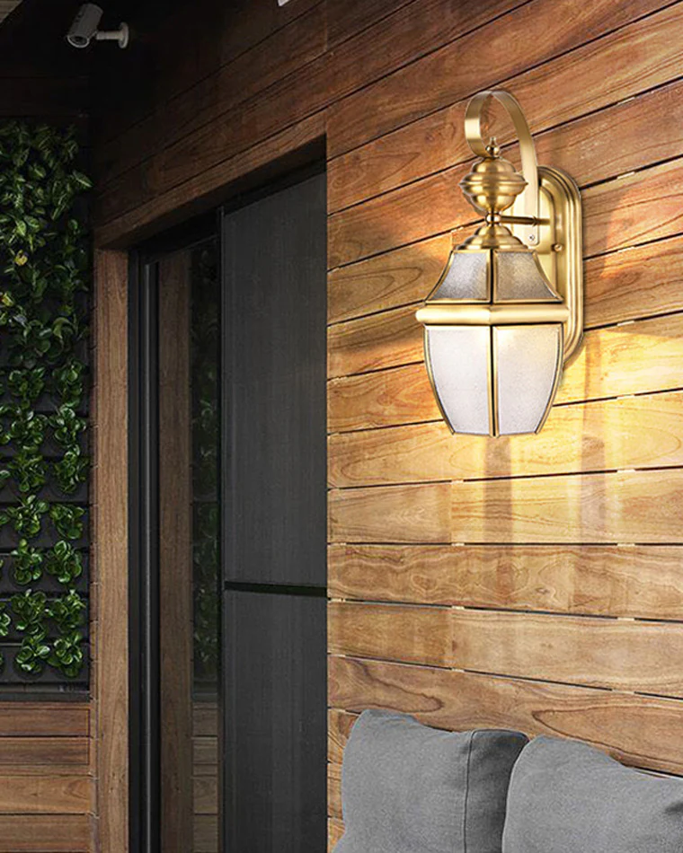 WOMO Colonical Gold Outdoor Sconce-WM9199 - Image 2
